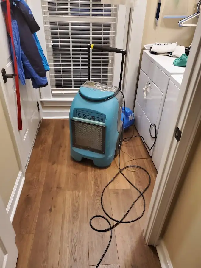 Commercial dehumidifier deployed for Flood Damage Cleanup in Claiborne