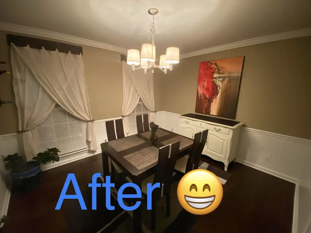 Professional dining room restoration after water damage in Claiborne