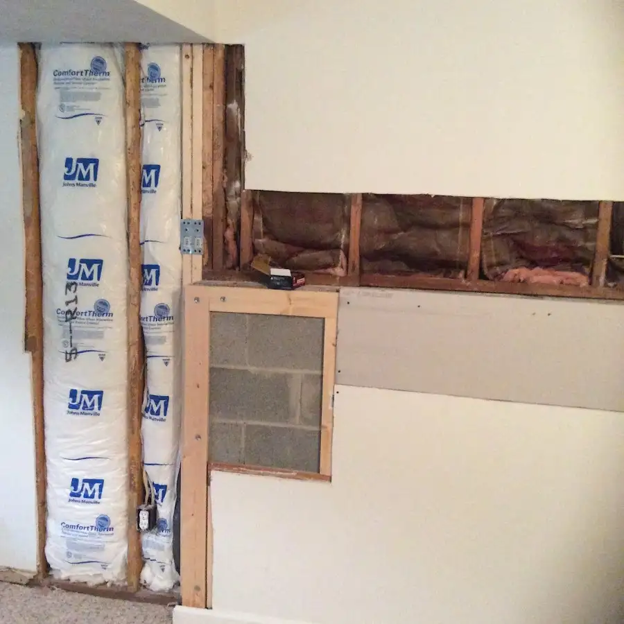 Wall insulation replacement during Odor Removal & Deodorization in Claiborne